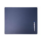 Navy Blue Leatherette Conference Table Pad, 17 x 14